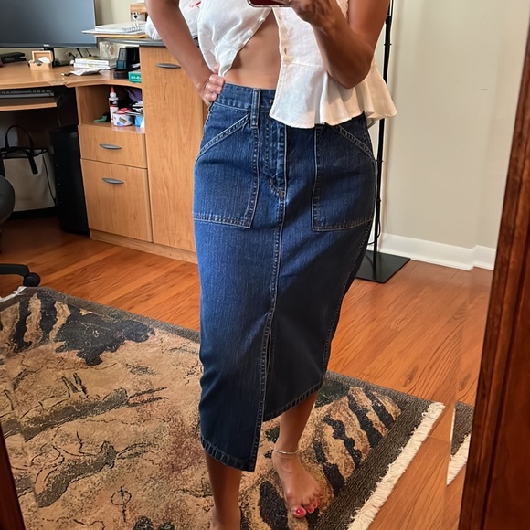 J Crew Denim skirt - Picture 5 of 6
